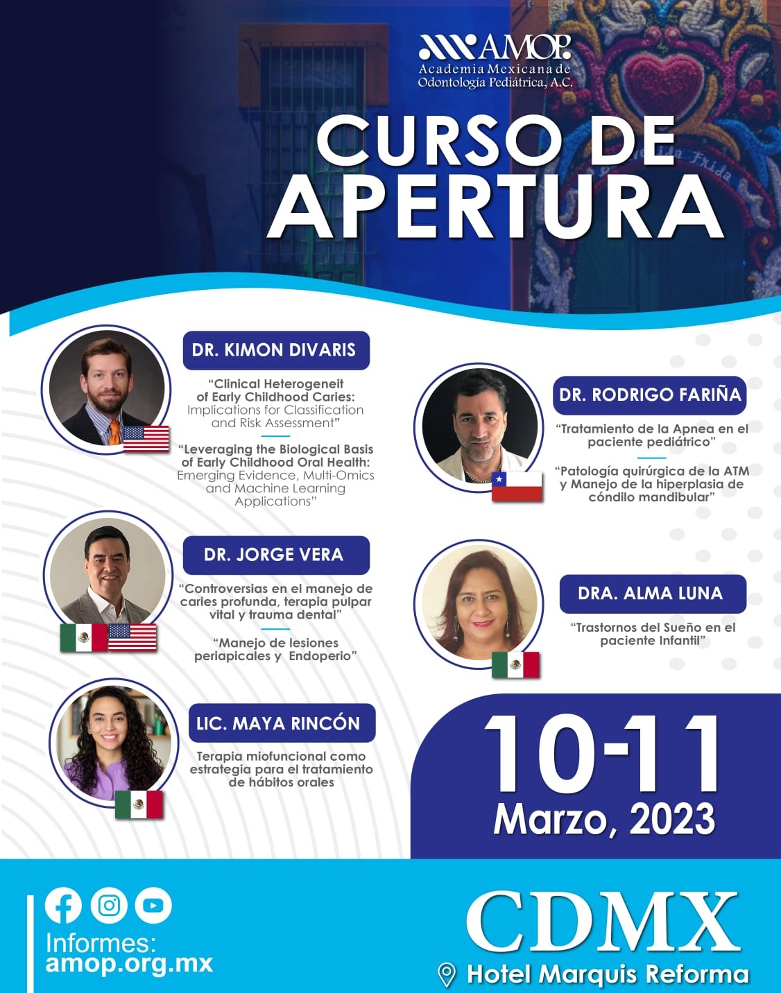 Curos de Apertura 2023 –  Academia Mexicana de Odontología Pediátrica