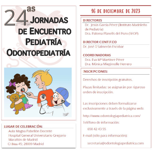 24ª Jornadas Encuentro Pediatría – Odontopediatría